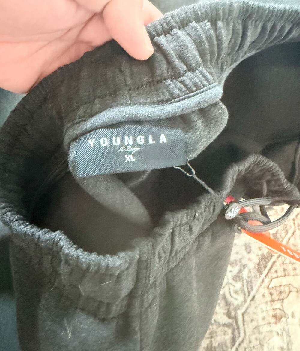 YoungLA 2047 Scuba Cargo Sweats Charcoal Grey Size XL - Picture 7 of 10